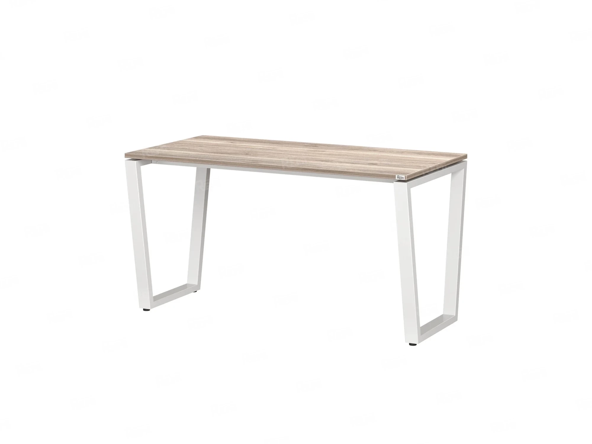 Стол прямой на U-образных опорах 1600x600x750 RM003-16x6 Дуб Маувелла/Белый