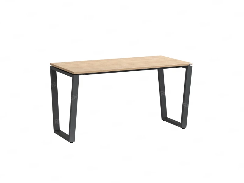 Стол прямой на U-образных опорах 2000x700x750 RM003-20x7 Вяз Швейцарский светлый/Серый