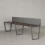 Бенч-система в 1 ряд, 2 рабочих места 2 тканевых экранов 2400x800x750 RM174-3-24x8 Дуб Апрельский шоколад/Серый
