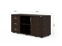 Тумба RLG023 4 ящика 120x45x60 Венге, Серия ЛАЙТ | LIGHT