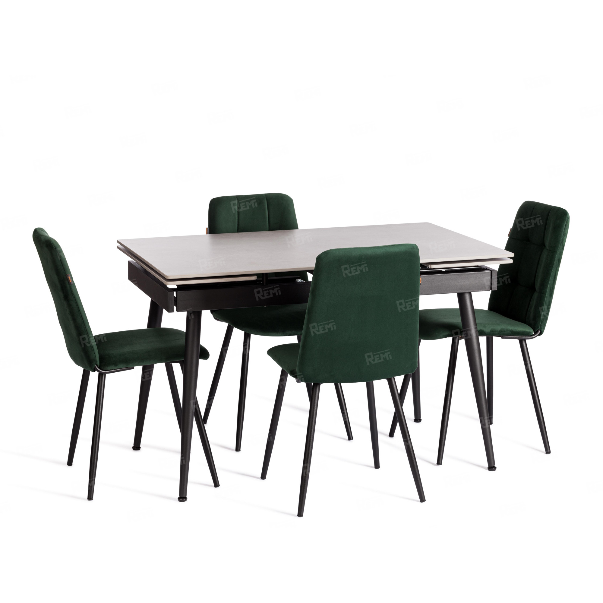 Стул обеденный Asti Изумрудный/Изумрудный, Велюр (арт. 24804)