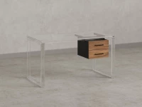 Тумба подвесная, два ящика 400x452x300 RM201-16х8 Юстус/Черный