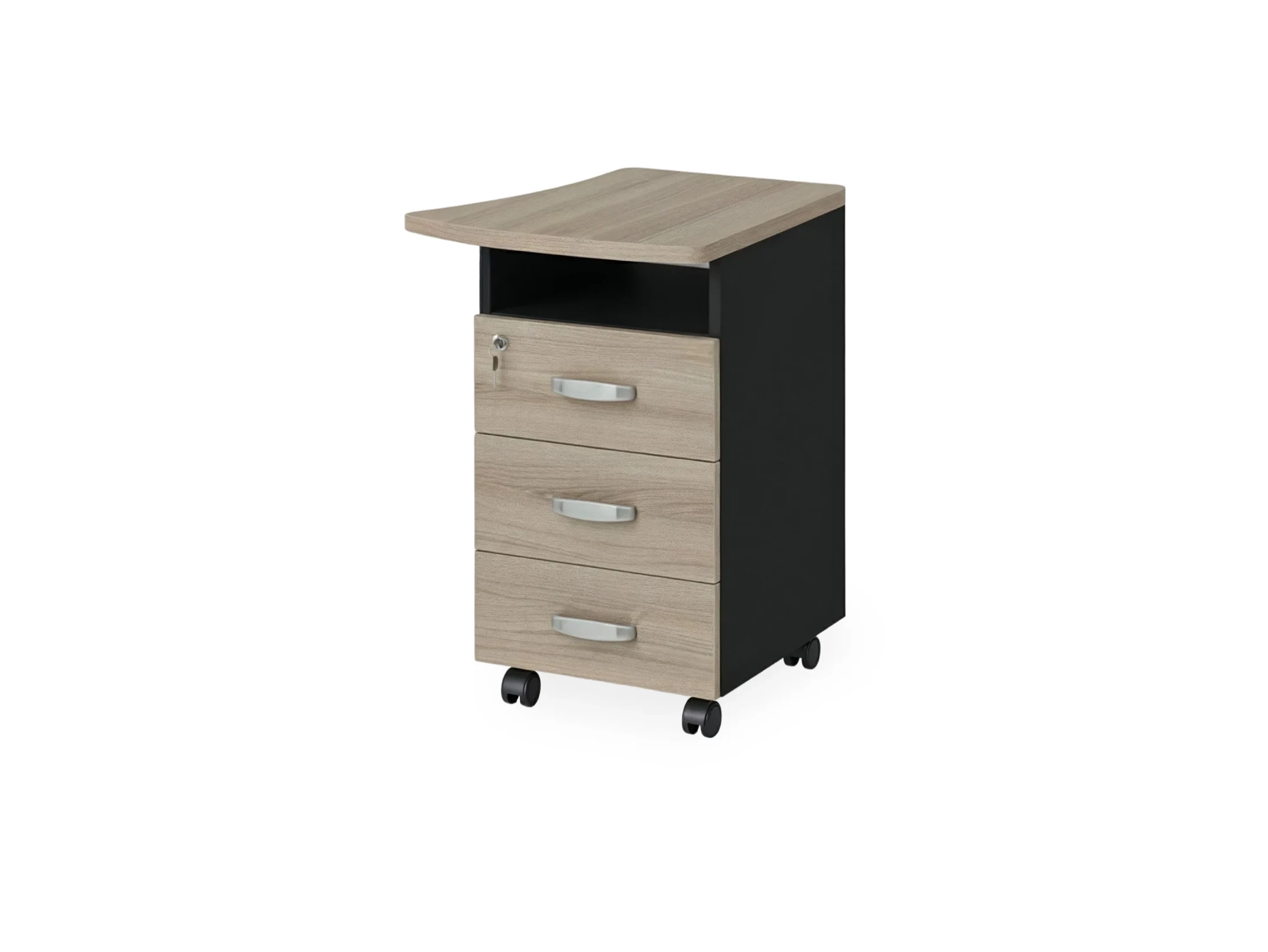 BRL RB086-57х60R Тумба приставная правая 570х600х740 Шорвуд/Черный