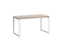 Стол прямой на O-образных опорах 1600x700x750 RM002-16x7 Дуб Маувелла/Белый