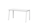 Стол прямой на Л-образных опорах 1000x800x750 RM004-10x8 Белый/Белый