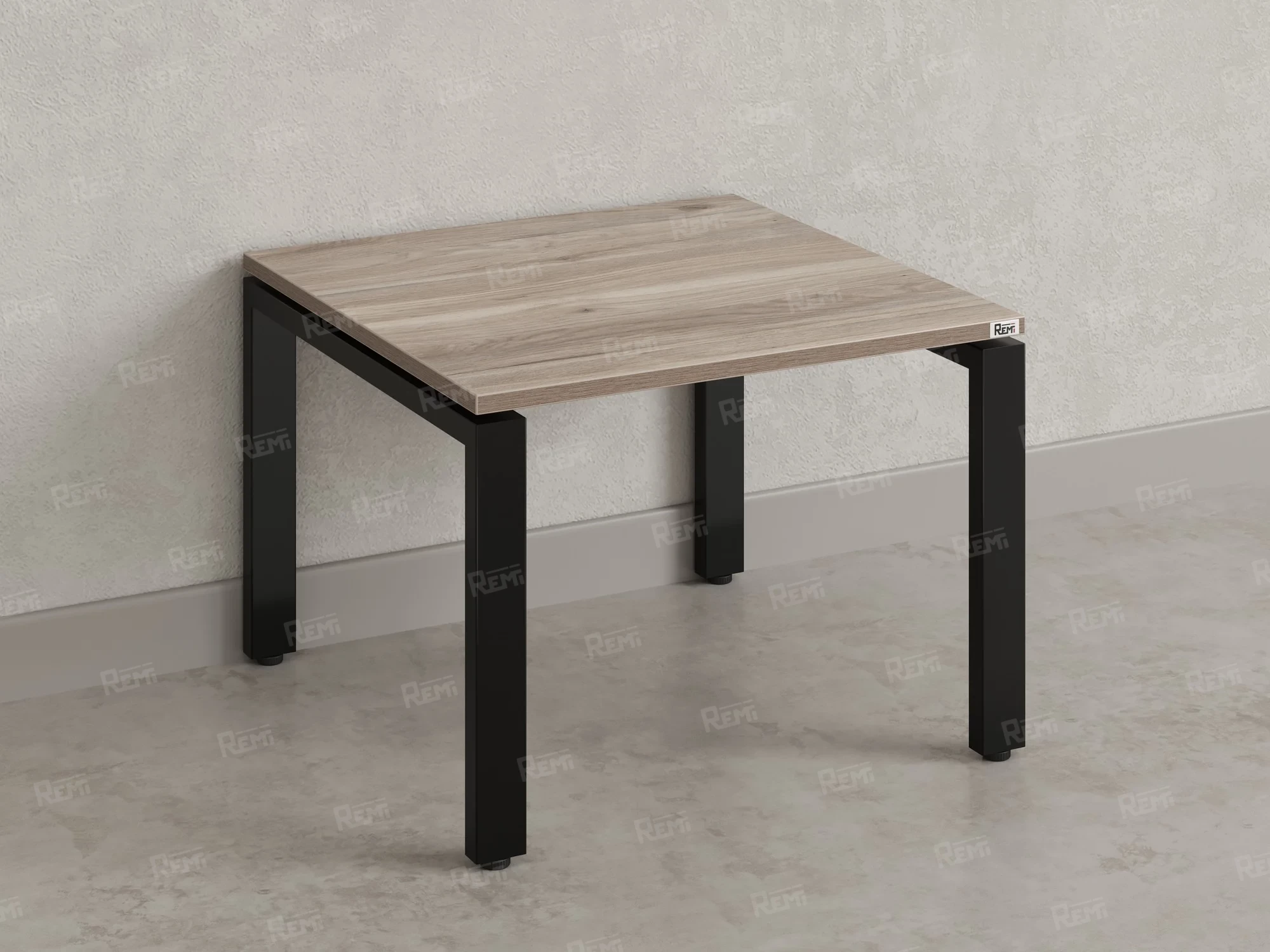 Журнальный стол с полкой 600x700x550 RM183-6x7 Дуб Маувелла/Черный