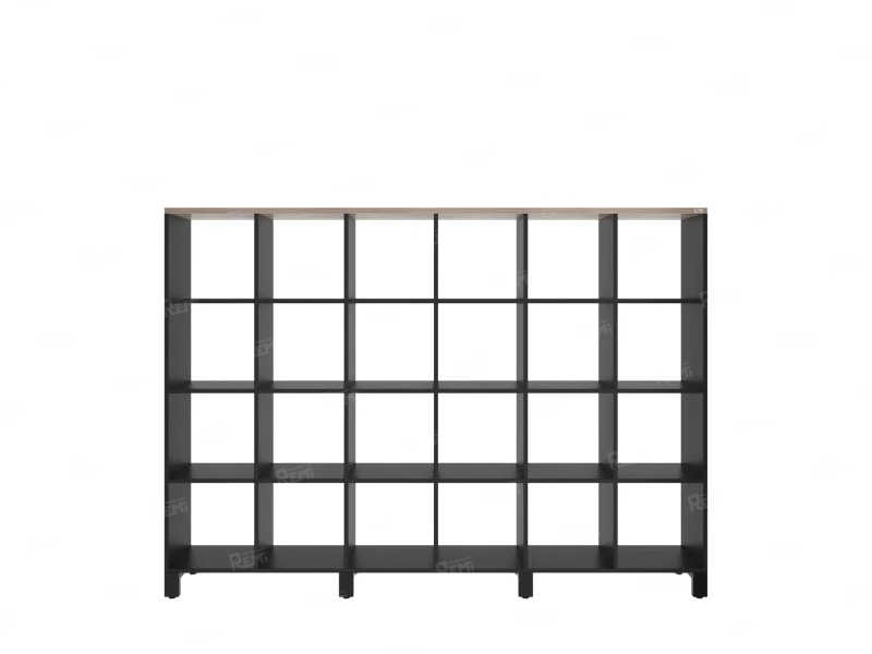Стеллаж, 24 ячейки 2250х370х1620 RM141-225x37 Дуб Маувелла/Черный
