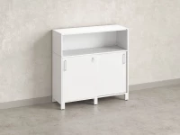 Шкаф-купе низкий, 2 полки с надстройкой 1200x420x1200 RM126-120x42 Белый/Белый