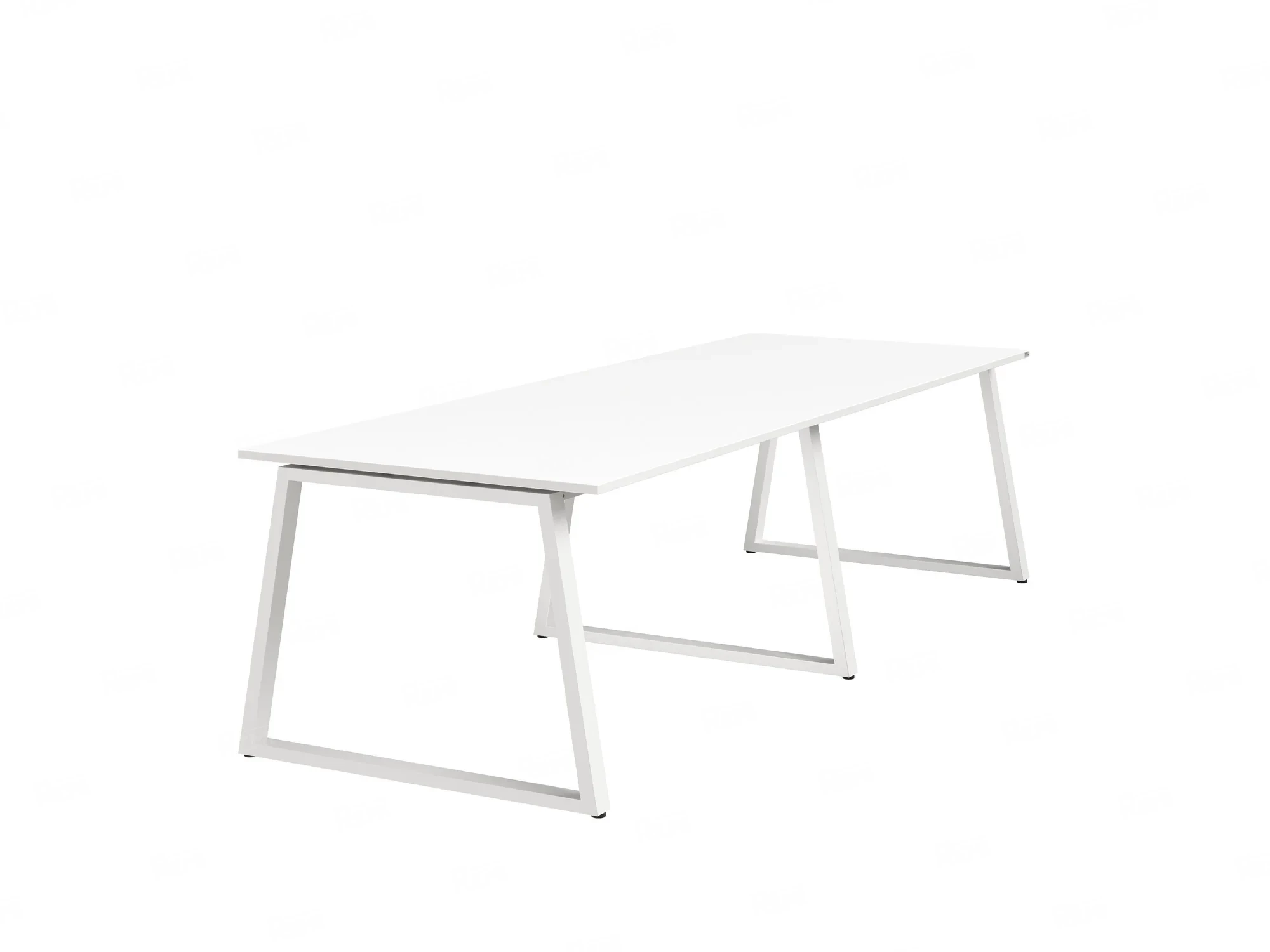 Cтол для переговоров, на A-обазном каркасе 2300x1200x750 RM083-230x120 Белый/Белый