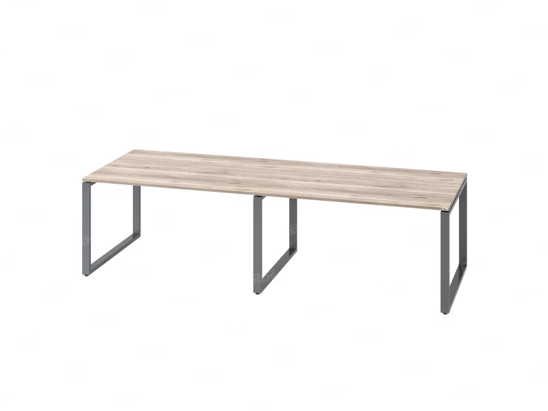 Cтол для переговоров, на О-обазном каркасе 2200x1450x750 RM081-220x145 Дуб Маувелла/Серый