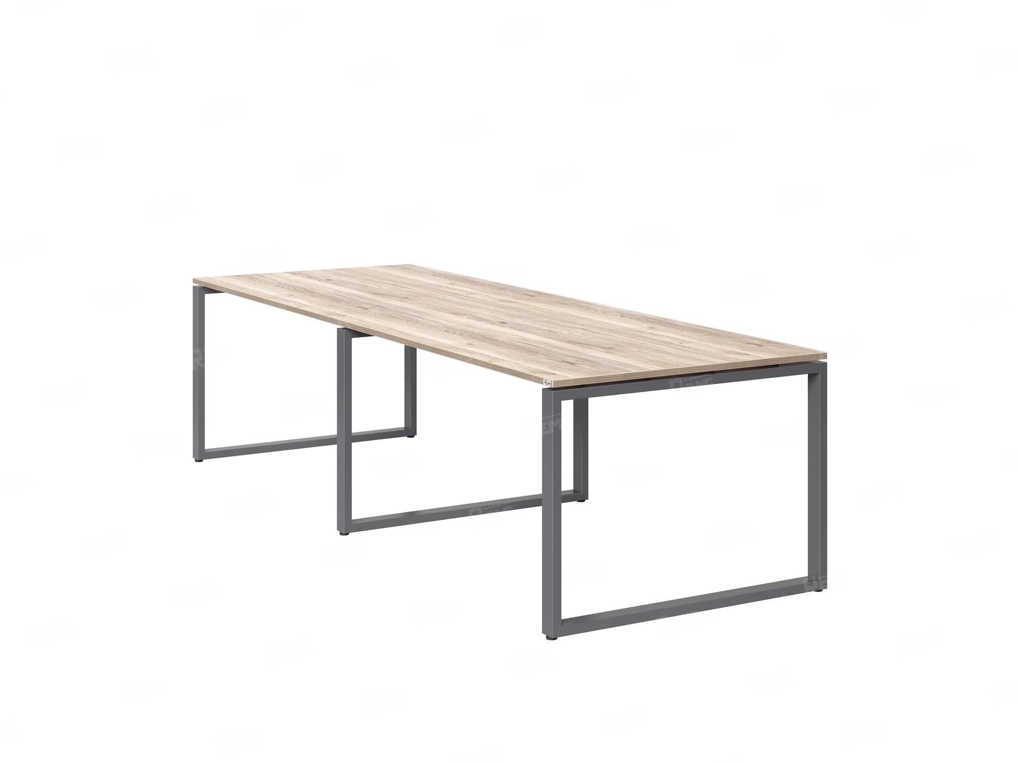 Cтол для переговоров, на О-обазном каркасе 2200x1450x750 RM081-220x145 Дуб Маувелла/Серый