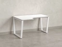 Стол угловой, U-опора, левый 1600x600/900x750, RM051-16x6-9 Белый/Белый