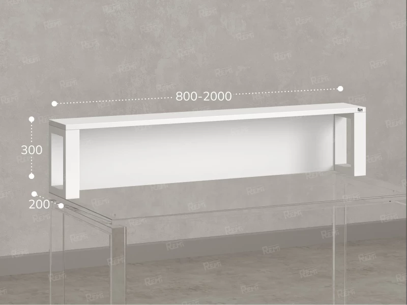 Надстройка для стола 800x200x300 RM208-80x40 Белый/Белый