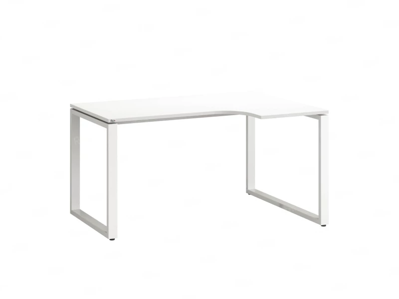 Стол угловой, О-опора, правый 1800x600/900x750, RM054-18x6-9 Белый/Белый