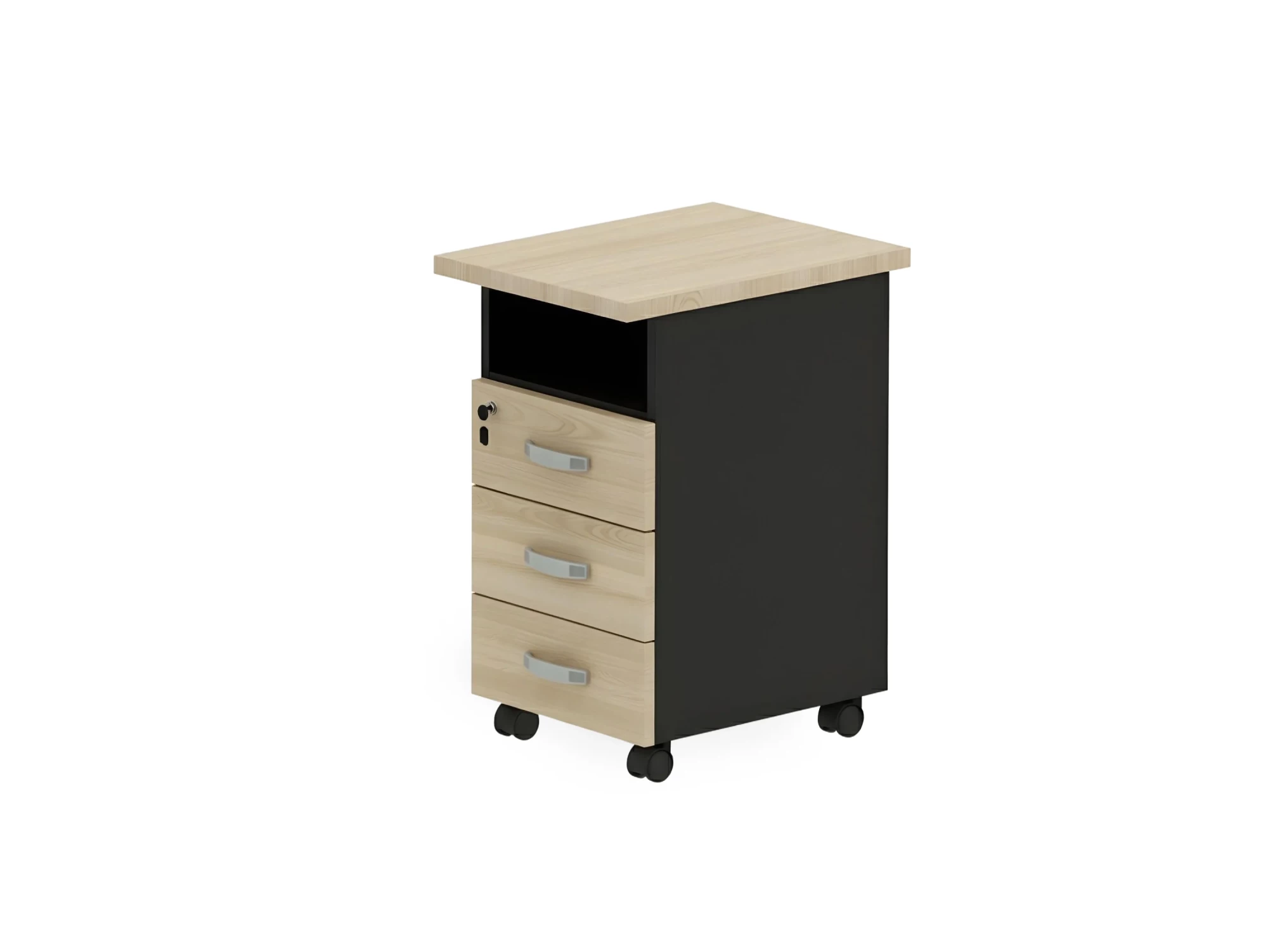 BRL RB091-45х58R Тумба приставная правая 450х580х740 Акация/Черный