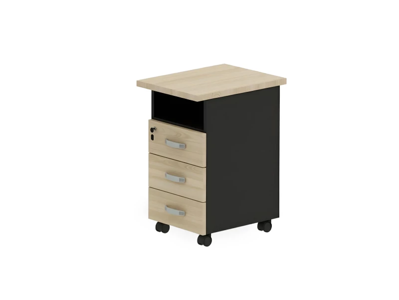 BRL RB091-45х58R Тумба приставная правая 450х580х740 Акация/Черный