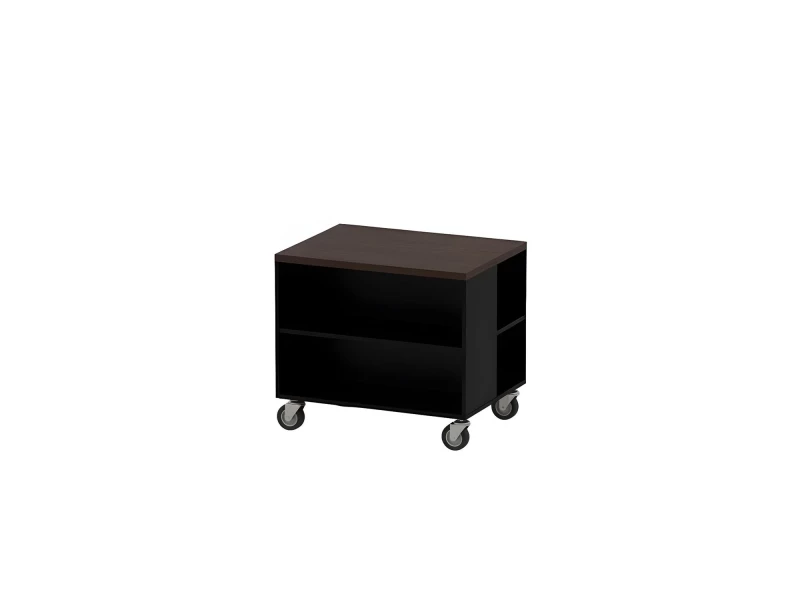 BRL RB012-80х60 Тумба для копира на роликовых опорах 800х600х640 Венге/Черный