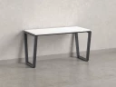 Стол прямой на U-образных опорах 1200x600x750 RM003-12x6 Белый/Серый