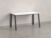 Стол прямой на Л-образных опорах 1000x800x750 RM004-10x8 Белый/Серый