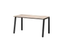 Стол прямой на Л-образных опорах 1400x800x750 RM004-14x8 Дуб Маувелла/Черный