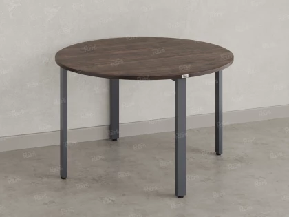 Круглый стол на П-образных опорах 1200x1200x750 RM186-12x12 Дуб Апрельский шоколад/Серый