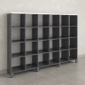 Стеллаж, 24 ячейки 2250х370х1620 RM141-225x37 Серый/Серый