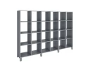 Стеллаж, 24 ячейки 2250х370х1620 RM141-225x37 Серый/Серый
