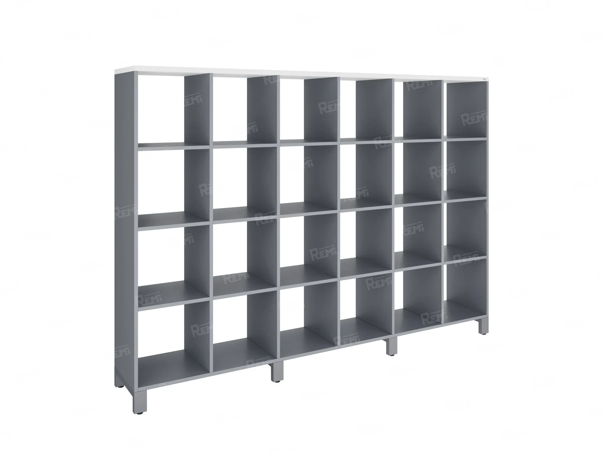 Стеллаж, 24 ячейки 2250х370х1620 RM141-225x37 Серый/Серый