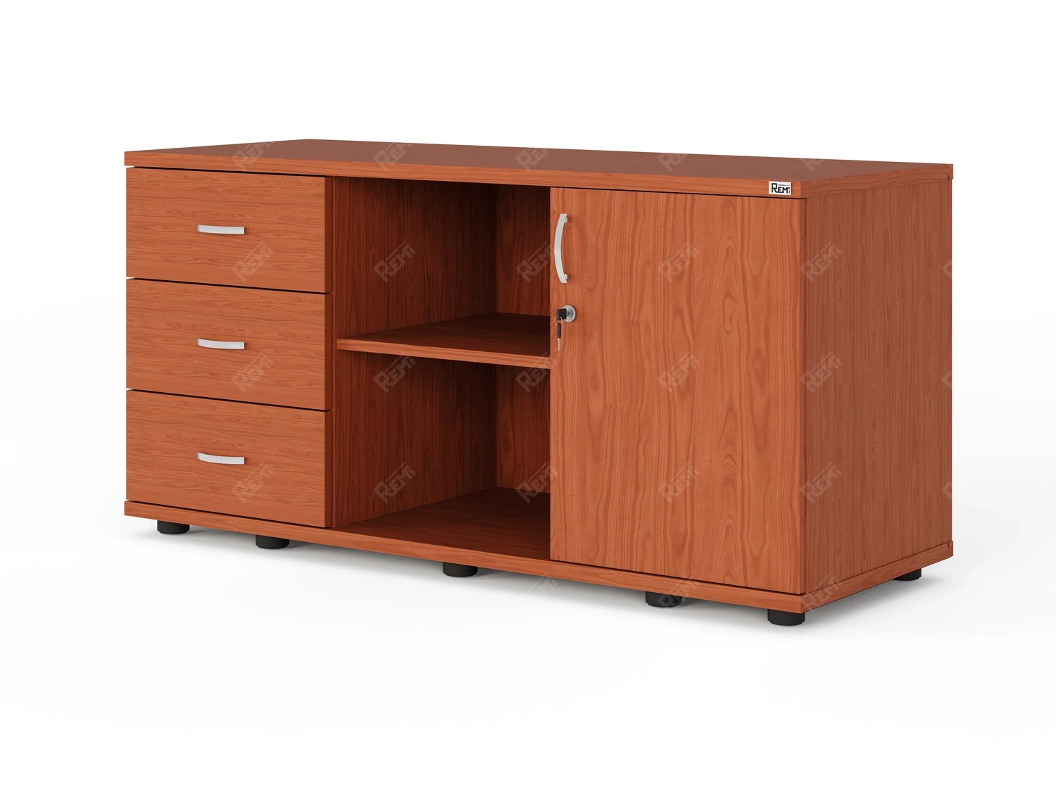 Тумба RLG023 4 ящика 120x45x60 Орех Итальянский, Серия ЛАЙТ | LIGHT