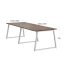 Cтол для переговоров, на A-обазном каркасе 2200x1200x750 RM083-220x120 Дуб Апрельский шоколад/Белый