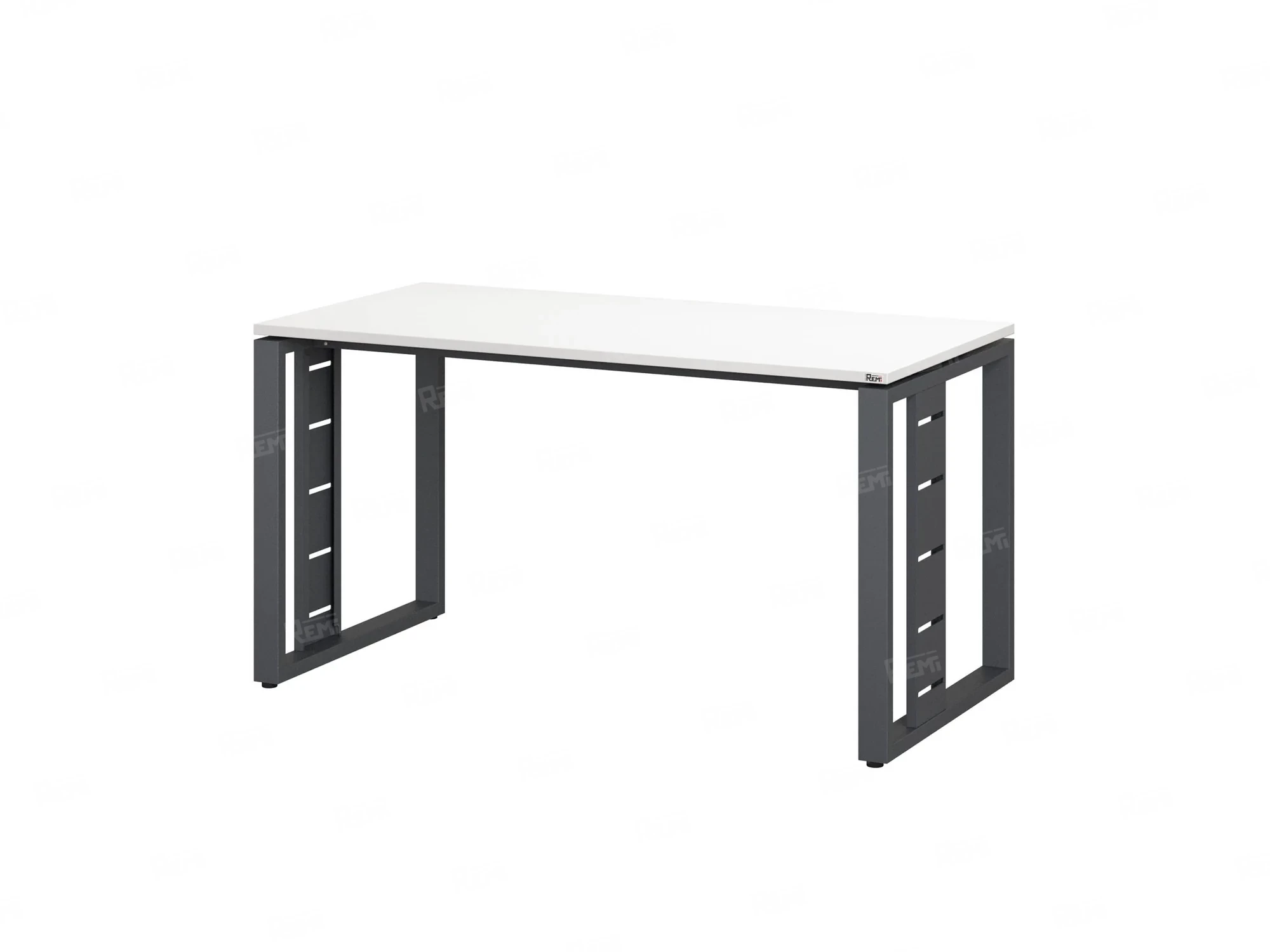 Стол прямой на О-образных опорах 1000x900x750 RM040-10x9 Белый/Серый