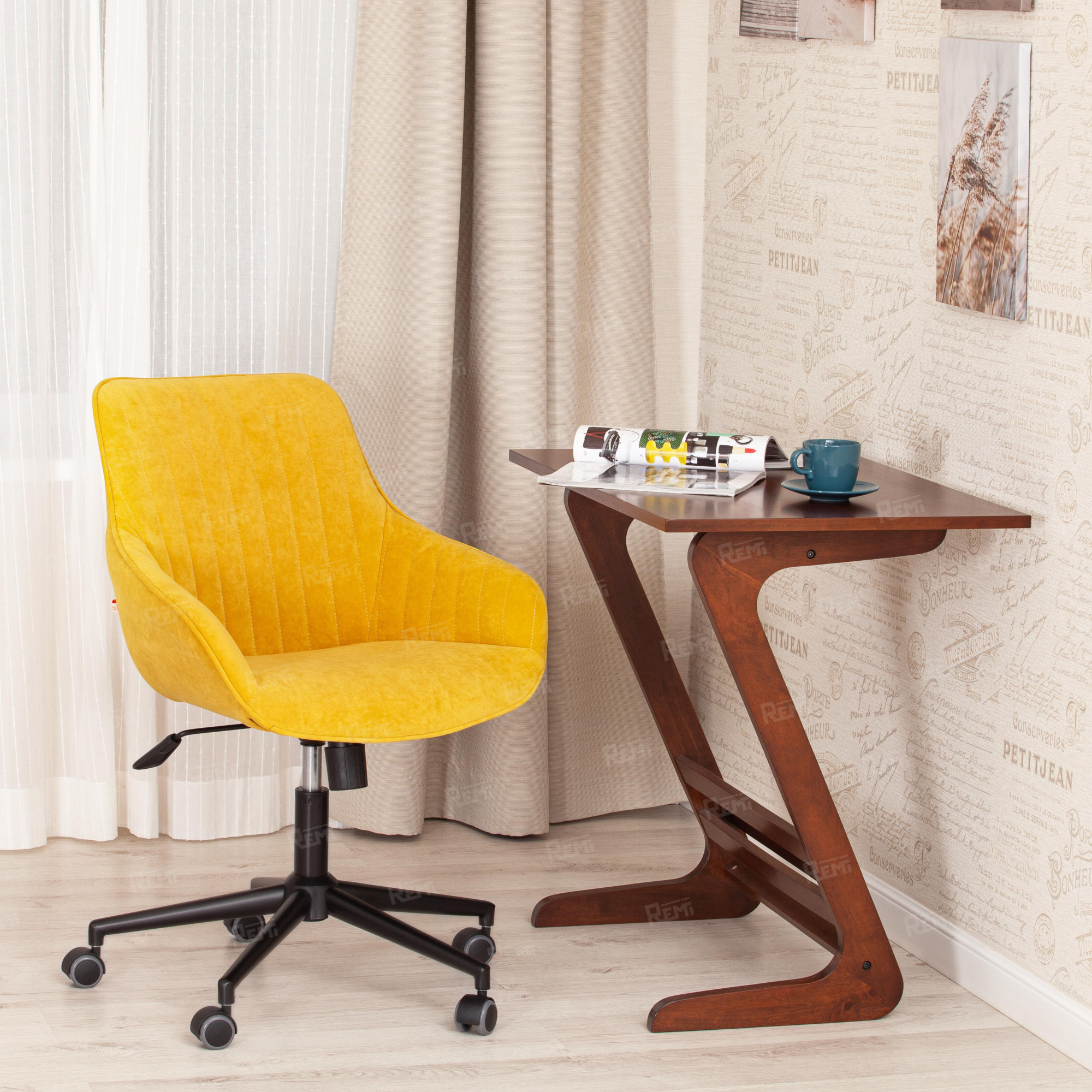 Кресло DUBLIN Горчичный/Горчичный, Велюр (арт. 19348)