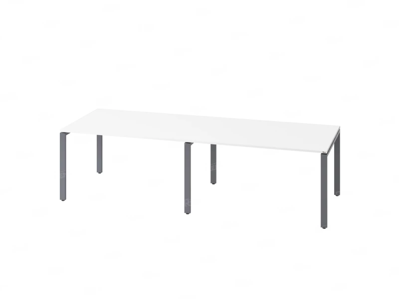 Cтол для переговоров, на П-образном каркасе 2200x1400x750 RM080-220x140 Белый/Серый