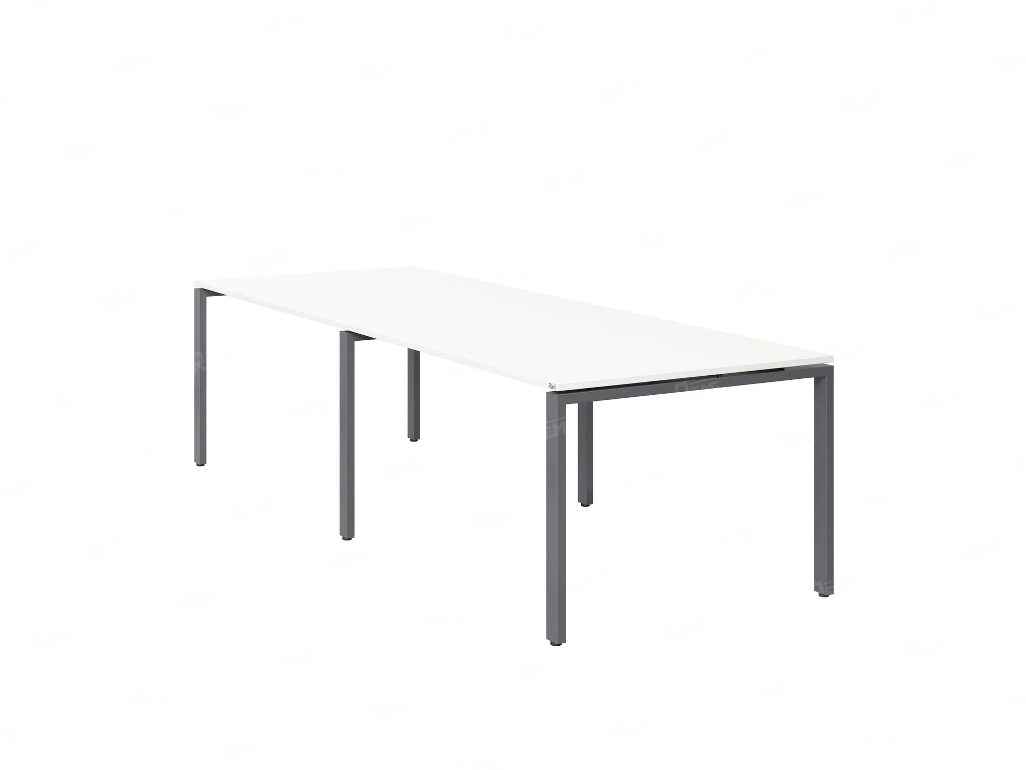 Cтол для переговоров, на П-образном каркасе 2200x1400x750 RM080-220x140 Белый/Серый