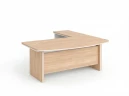 BRL RB070-200x200L Стол руководителя угловой L с тумбой 2 ящика 2000х2000х760 Акация/Белый