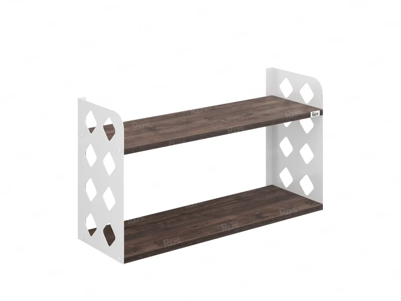 Полка настенная 900x300x500 RM192-90x30 Дуб Апрельский шоколад/Белый