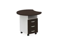 BRL RB088-77х86L Тумба приставная левая 770х860х740 Венге/Белый