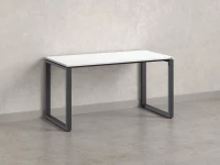 Стол прямой на O-образных опорах 1200x700x750 RM002-12x7 Белый/Серый