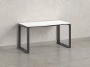 Стол прямой на O-образных опорах 1200x700x750 RM002-12x7 Белый/Серый