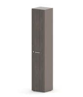 Шкаф узкий, RAC055 высокий, универсальный 45,1x44,8x198,2см Дуб Термо/Серый камень, Серия Аккорд / Accord