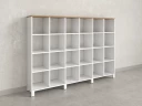Стеллаж, 24 ячейки 2250х370х1620 RM141-225x37 Дуб Юстус/Белый