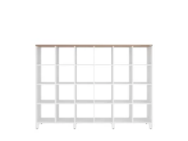 Стеллаж, 24 ячейки 2250х370х1620 RM141-225x37 Дуб Юстус/Белый