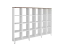Стеллаж, 24 ячейки 2250х370х1620 RM141-225x37 Дуб Юстус/Белый