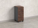 Тумба мобильная, 5 ящиков 400x500x960 RM122-40x50 Дуб Апрельский шоколад/Серый