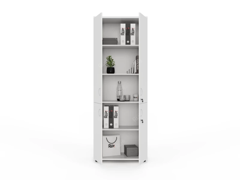 Шкаф RLG040 4 двери 700х350х1830 Белый, Серия ЛАЙТ | LIGHT