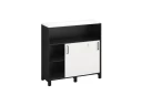 Шкаф-купе низкий, 2 полки с надстройкой 1200x420x1200 RM126-120x42 Белый/Черный