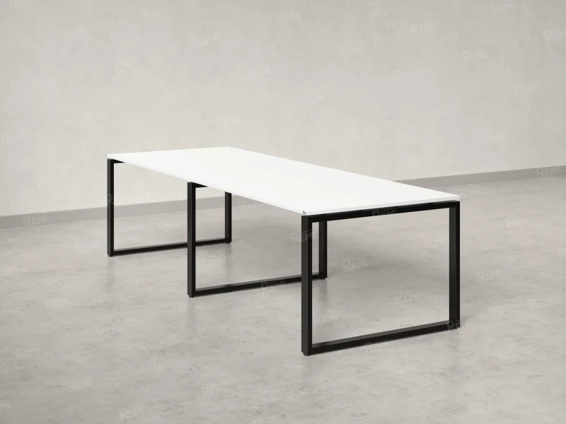 Cтол для переговоров, на О-обазном каркасе 2100x1600x750 RM081-210x160 Белый/Черный