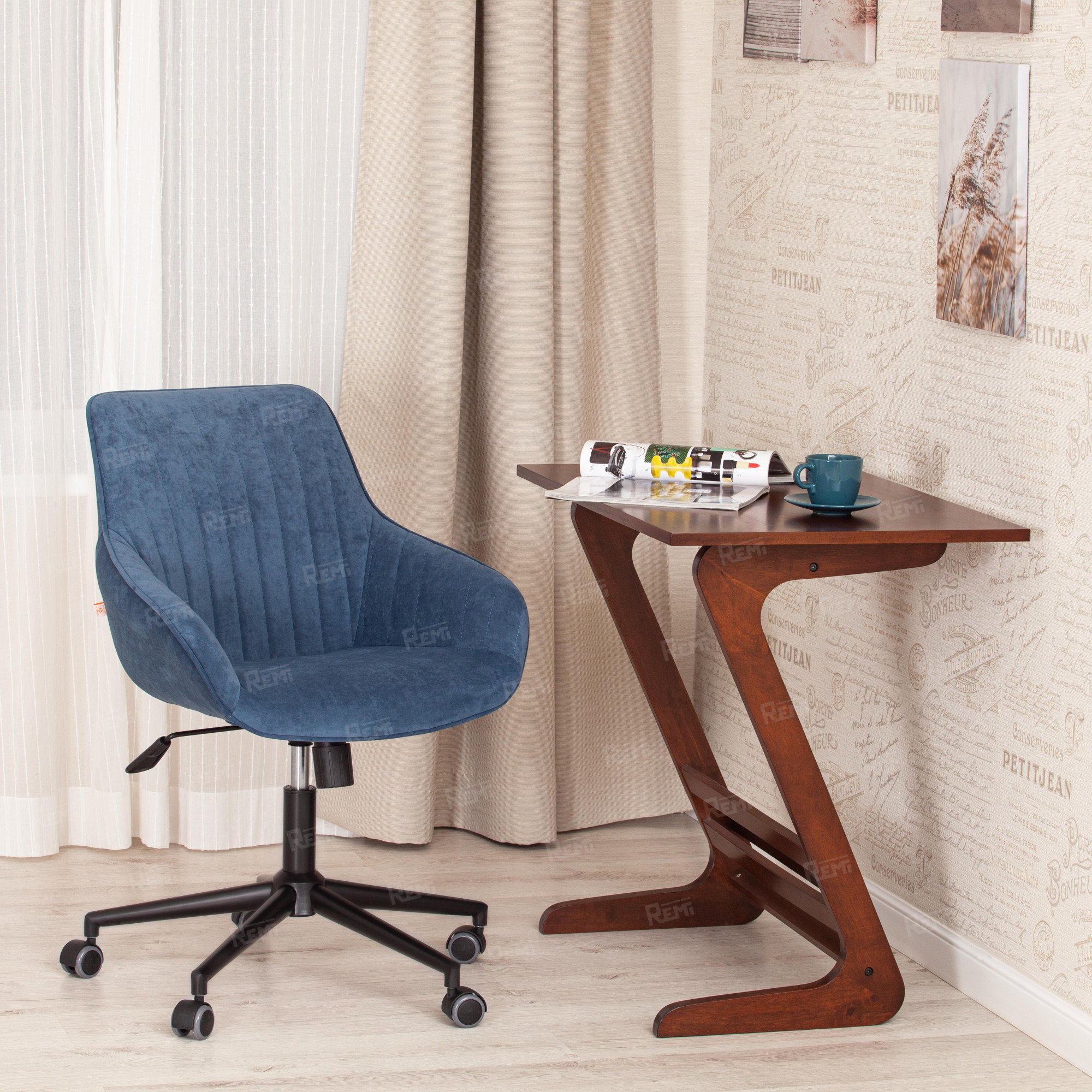 Кресло DUBLIN Светло-синий/Светло-синий, Велюр (арт. 19349)