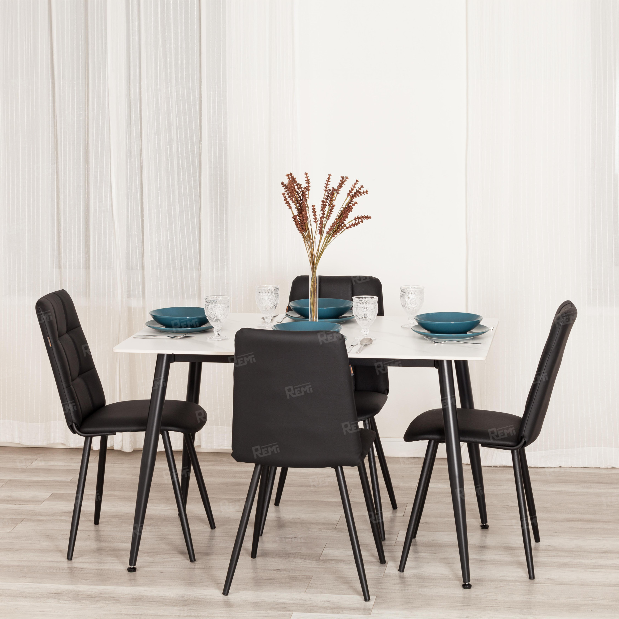 Стул обеденный Asti Черный/Черный, Экокожа (арт. 24843)