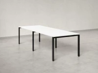 Cтол для переговоров, на П-образном каркасе 2200x1400x750 RM080-220x140 Белый/Черный